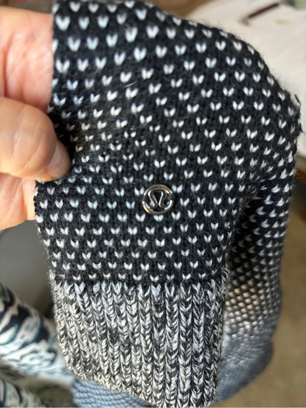 Black and White Yogi Crewneck Lululemon Sweater
